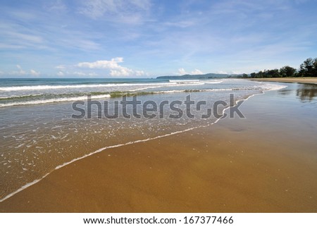 Beach and sand background, Sabah Borneo Malaysia