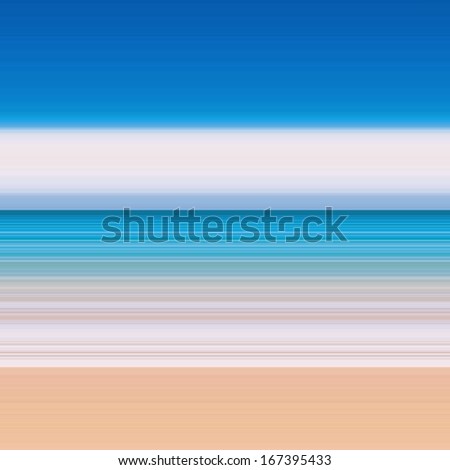 Abstract blue beach