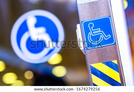 disabled sign at a parking lot