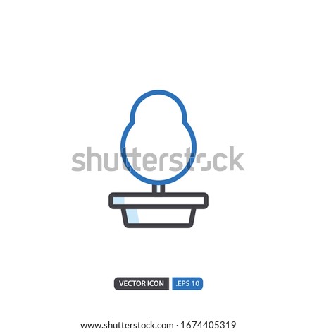 tree station icon in isolated on white background. for your web site design, logo, app, UI. Vector graphics illustration and editable stroke. EPS 10.