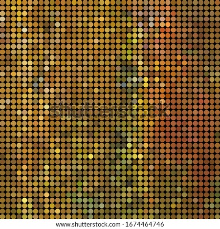 abstract vector colored round dots background - brown and green