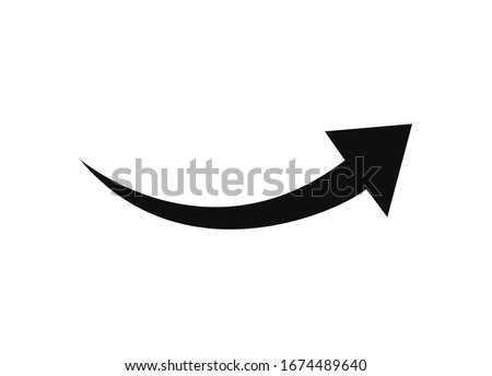 Arrow Pointer Icon. Vector Illustration. Royalty-Free Stock Photo #1674489640