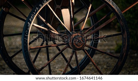 This is an old fashioned wheel