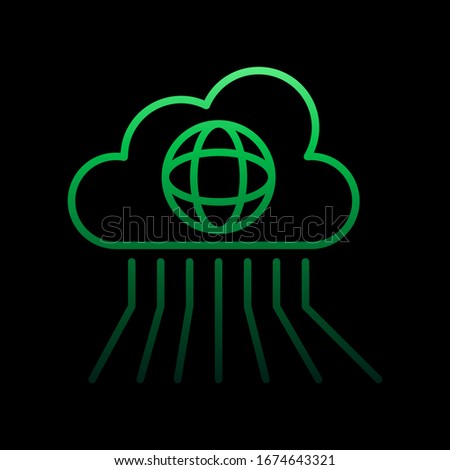 Internet cloud nolan icon. Simple thin line, outline vector of intelligence icons for ui and ux, website or mobile application
