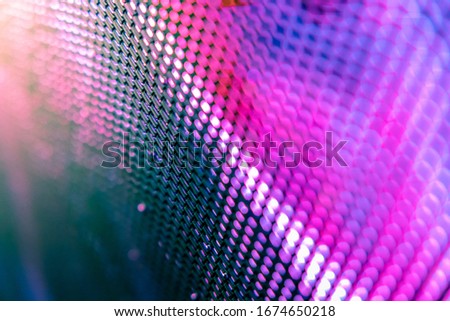 CloseUp LED blurred screen. LED soft focus background. abstract background ideal for design.