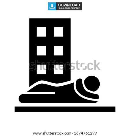 homeless icon or logo isolated sign symbol vector illustration - high quality black style vector icons
 Royalty-Free Stock Photo #1674761299