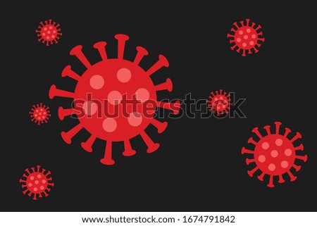 Coronavirus danger and public health risk disease 