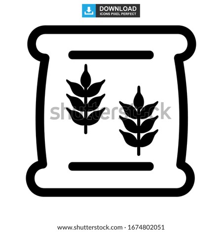 barley icon or logo isolated sign symbol vector illustration - high quality black style vector icons
