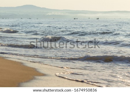 Sea waves in the morning, Vietnam, Mui Ne