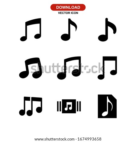 music icon or logo isolated sign symbol vector illustration - Collection of high quality black style vector icons
