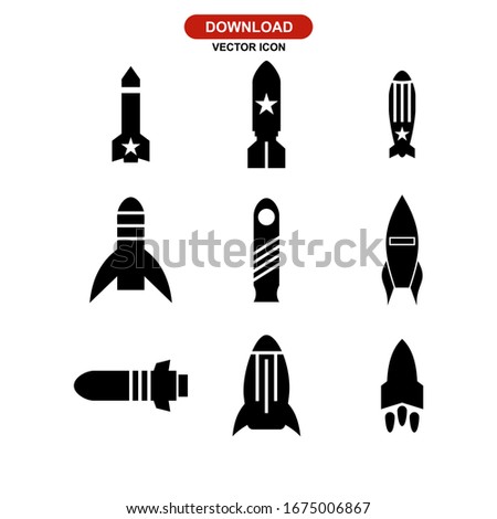 rockets icon or logo isolated sign symbol vector illustration - Collection of high quality black style vector icons
