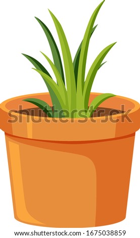 Green leaves on the branch on white background illustration
