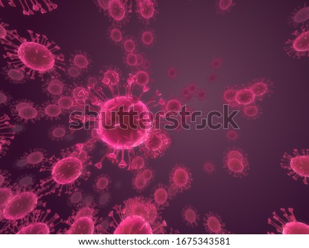 Illustration of the covid19 virus Royalty-Free Stock Photo #1675343581