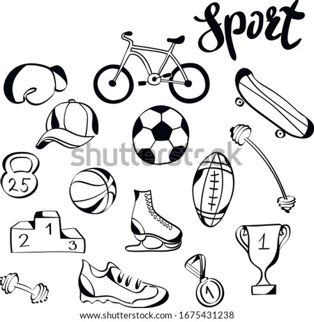 Sport , health vector design isolated  elements on white background. Concept for logo, icon, print 