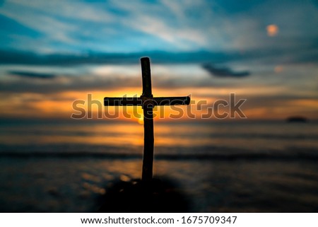This is a picture of a cross in Kota Kinabalu.