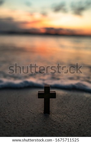 This is a picture of a cross in Kota Kinabalu.