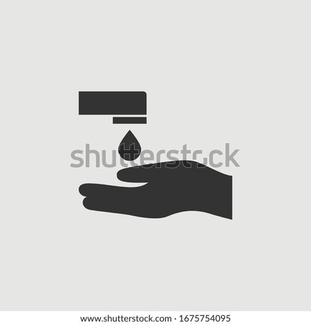 Vector Simple Washing Hands Icon
