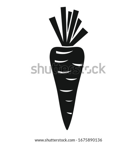 Diet carrot icon. Simple illustration of diet carrot vector icon for web design isolated on white background