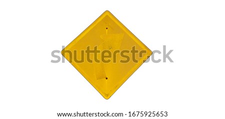 Traffic sign on the side of the road.