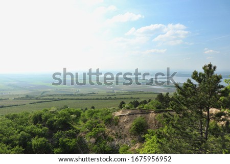 A beautiful view to the countryside. Location: Europe, Czechia, Palava