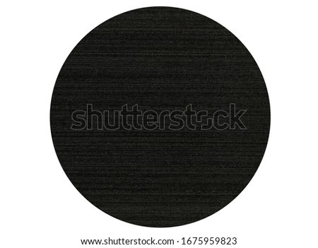 Wood grain texture. Black wood, can be used as background, round pattern background, isolated on white background