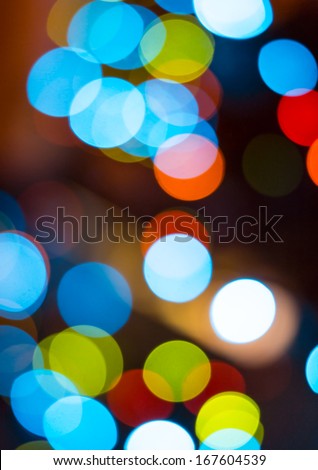 blurred colored lights