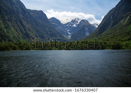 Harrison Cove in Milford Sound, part of Fiordland National Park, New Zealand