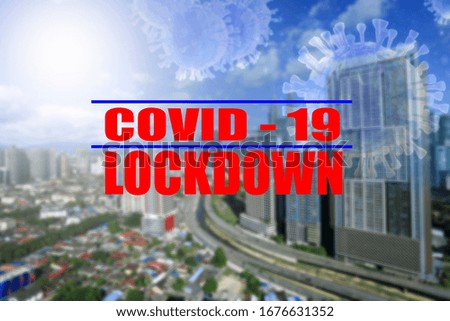 A conceptual idea on lockdown move applied to a country due to covid-19
