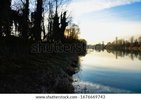sunrise over lake, photo picture digital image