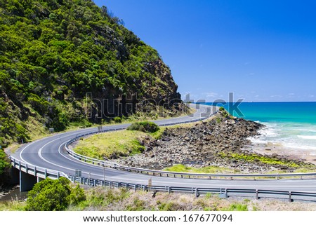 Great Ocean Road, Victoria, Australia Royalty-Free Stock Photo #167677094