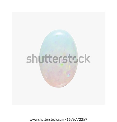 Diamond White Opal Cabochon Heart  Marquise Oval Pear Square