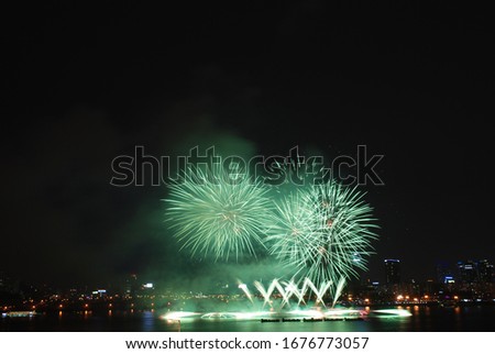 A global firework festival featuring artists from all around the world, Seoul International Fireworks Festival 