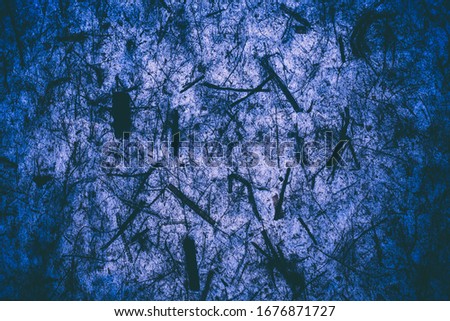 Navy blue texture and  background for design made with recycled paper. 