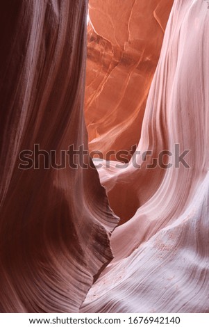 
This is a picture taken inside of Antelope canyon. 