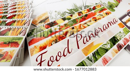 Publishing Food Photography Calendar with a Calendar Printing Service - Panorama                               
