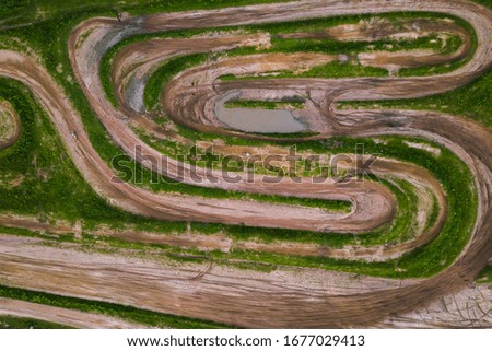 Motocross motorcycle racing and training ground