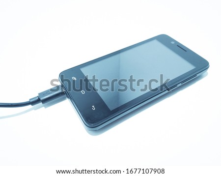 A picture of smartphone on white background