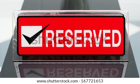 reserved label