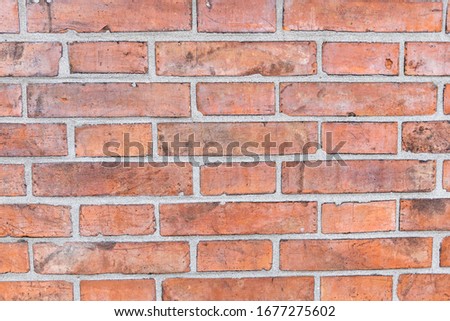 red brick wall background, texture, Italy

