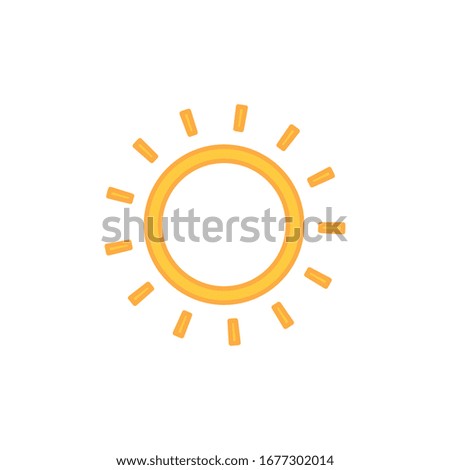 Sun Icon for Graphic Design Projects