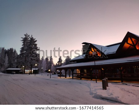 Tahko ski resort landscape photo