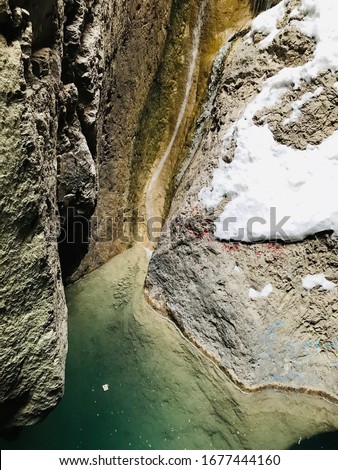 Image of Sandeman Tangi Waterfall situated in Ziarat Balochistan Pakistan Royalty-Free Stock Photo #1677444160