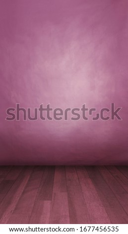 Photoshoot background. Pink backdrop in portrait mode ideal for children fashion clothes ready for a product placement or model photoshoot
