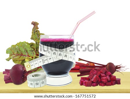beetroot juice and meter