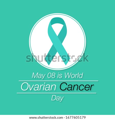 Vector illustration on the theme of World Ovarian Cancer day observed on May 8th every year worldwide.