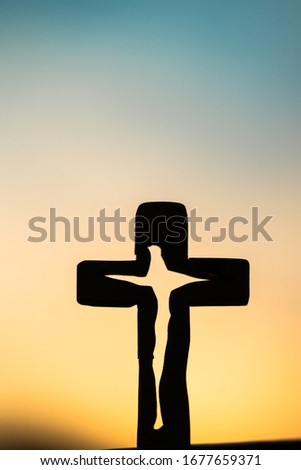a picture of a cross symbolizing the morning of resurrection
