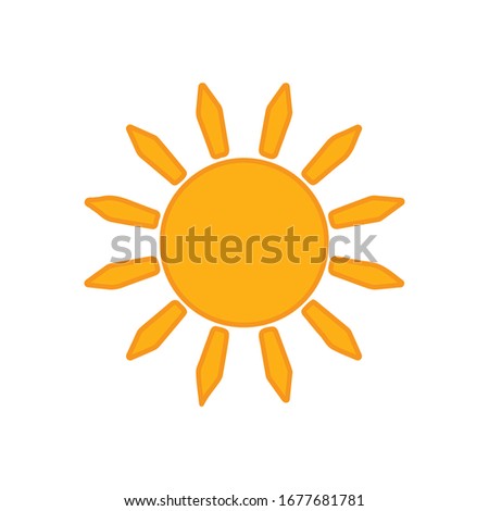 Sun Icon for Graphic Design Projects
