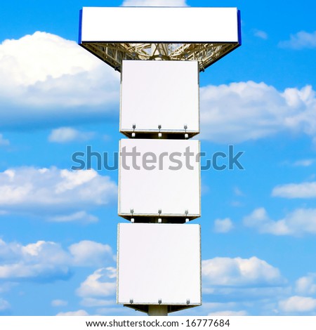 Quadruple advertisement billboard - giant 30 meter mast