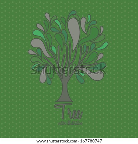 eco design over green background vector illustration