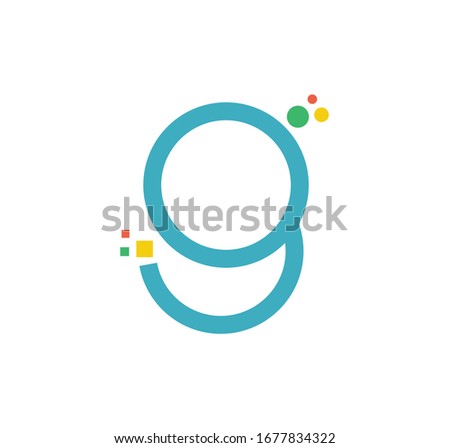 Abstract letter G logo icon for corporate identity.